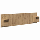 Headboard With Cabinet 3 pcs Artisan Oak Engineered Wood 3415841