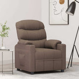 Recliner Chair Taupe Fabric 348078