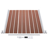 WPC Fence Set 1 Square + 1 Slanted 273x186 cm Brown 3054430