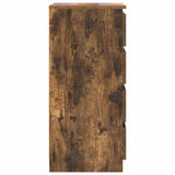 Sideboard with Drawers Smoked Oak 37.5x35x99 cm Engineered Wood 861764