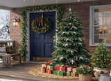 6FT Green Ice Crystal Christmas Tree, PVC & PE, 763 Tips, 3-Section Auto Tree, 260 LEDs 45470089