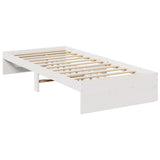 ZNTS Day Bed without Mattress White 90x190 cm Solid Wood Pine 859248