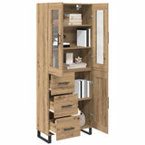Highboard 2 pcs Artisan Oak 69.5 x 34 x 180 cm Engineered Wood 3415994