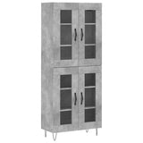 Highboard Concrete Grey 69.5x34x180 cm Engineered Wood 3198309