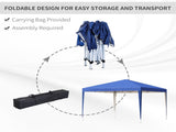 3 x 3M Garden Pop Up Gazebo Height Adjustable Marquee Party Tent Wedding Canopy with Carrying Bag, T3398P323915