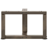 Coffee Table Legs T-Shaped 2 pcs Black 50x25x cm Steel 4013011