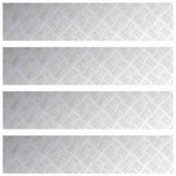 Stair Tread Rectangular 4 pcs Silver 90 x 20 cm Aluminium 4104266