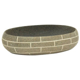 Countertop Basin Multicolour Oval 59x40x15 cm Ceramic 155090