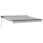 Retractable Awning Manual Light Grey 300x250 cm Fabric 3330103