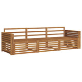 Outdoor Sofa Set 3 pcs Natural Solid Acacia Wood 3372944
