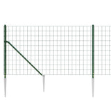 Wire Mesh Fence with Spike Anchors Green 1.1x10 m 154114