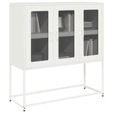 ZNTS Sideboard White 100.5x39x107 cm Cold-rolled Steel 853409