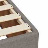 Box Spring Bed with Mattress Taupe 100x200 cm Fabric 3285796