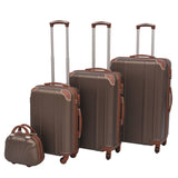 Four Piece Hardcase Trolley Set Coffee 91194
