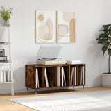 Record Cabinet Smoked Oak 100x38x48 cm Engineered Wood 831745