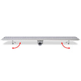 Linear Shower Drain Bubble 1030x140 mm Stainless Steel 142194
