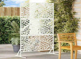 Privacy Screen 100 x 50 x 180 cm Steel White 868557