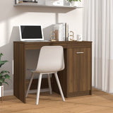 Desk Brown Oak 100x50x76 cm Engineered Wood 815488