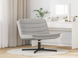 Swivel Chair Cloud Grey 63 x 75 x 76 cm Fabric 42007358