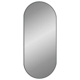 Wall Mirror Black 100x45 cm Oval 348208
