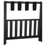 Luggage Rack Black 68x38x58 cm Bamboo 356366