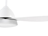 Reversible Ceiling Fan with Light, 3 Blades Indoor Modern Mount White LED Lighting Fan with Remote T3398P329551