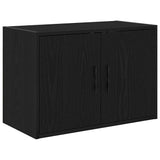 Garage Cabinets 6 pcs Black Engineered Wood 3328342