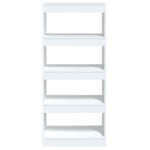 Book Cabinet/Room Divider White 60x30x135 cm Engineered Wood 811664