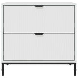 Bedside Table with Drawer High gloss white 63.5 x 36 x 61 cm 883468