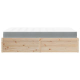 Bed with Mattress 140x190 cm Solid Wood Pine 3281946