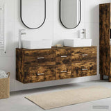 Bathroom Cabinet Set 3 pcs Smoked Oak 53 x 34.5 x 63 cm 3405863