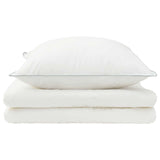 Duvet and Pillow Set 2 pcs 135x200 cm Summer 200 GSM Wool White 3441004