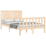 Bed Frame without Mattress Small Double Solid Wood Pine 3192916