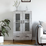 Highboard Concrete Grey 69.5x31x115 cm Engineered Wood 828312