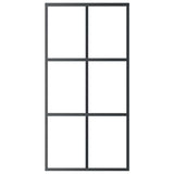 Sliding Door with Hardware Set ESG Glass&Aluminium 102x205 cm 3081948
