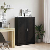 Book Cabinet Black Oak 82.5 x 30.5 x 115 cm Engineered Wood 862516
