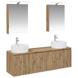 Bathroom Cabinet Set 5 pcs Artisan Oak Engineered Wood 3406438