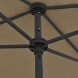 Beach Parasol Taupe 180x120 cm 314722