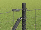 Euro Fence with Concrete Base 10 x 1.5 m PVC-Coated Steel Grey 3350929