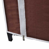 Fabric Wardrobe Brown 60721