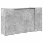 Reception Desk Concrete Grey 180x50x103.5 cm Engineered Wood 3324172