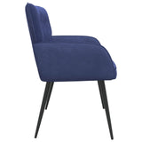 2 Seater Sofa with Metal Legs 2-Seater Police Blue Velvet 42051029
