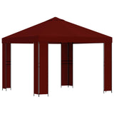 Gazebo 3 x 3 m Burgundy Polyester and Steel 190 gsm 900359