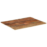 Rectangular Table Top 70x90 cm 15-16 mm Solid Reclaimed Wood 286050