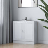 Book Cabinet High Gloss White 82.5x30.5x80 cm Engineered Wood 802711