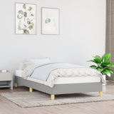 Bed Frame without Mattress Light Grey 90x190 cm Single Single Fabric 349830