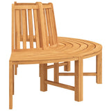 Tree Bench Half Round 201 cm Solid Wood Teak 364405