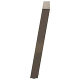Dining Table Legs U-Shaped 2 pcs Natural Steel 90x cm Steel 4012803