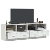 TV Cabinets 2 pcs White 67x39x44 cm Steel 841750