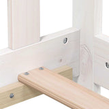 Day Bed without Mattress White Solid Wood Pine 90x200 cm 820208